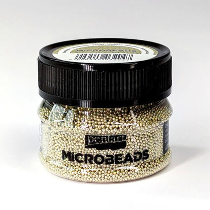 Pentart Streuperlen 40g - champagne - Bastelschachtel - Pentart Microbeads Streuperlen 40g - champagne