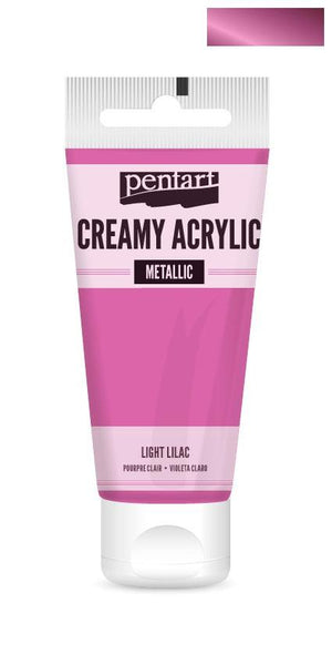 Pentart Creamy Acrylic 60ml - hell lila - Bastelschachtel - Pentart Creamy Acrylic 60ml - hell lila