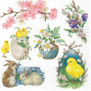 Serviette - Easter decoupage motifs - Bastelschachtel - Serviette - Easter decoupage motifs
