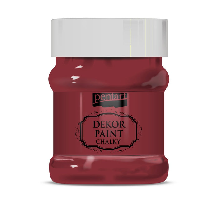 Pentart Dekor Paint Chalky matt 230ml - burgunder rot
