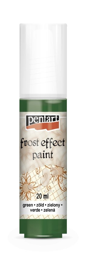 Pentart Frosteffekt Farbe 20ml - grün - Bastelschachtel - Pentart Frosteffekt Farbe 20ml - grün