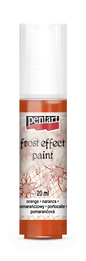 Pentart Frosteffekt Farbe 20ml - orange - Bastelschachtel - Pentart Frosteffekt Farbe 20ml - orange