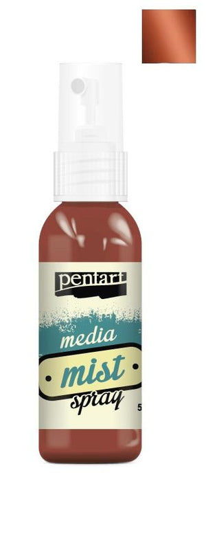 Pentart Media Mist Spray 50ml metallic - bronze - Bastelschachtel - Pentart Media Mist Spray 50ml metallic - bronze