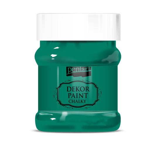 Pentart Dekor Paint Chalky matt 230ml - grün - Bastelschachtel - Pentart Dekor Paint Chalky matt 230ml - grün