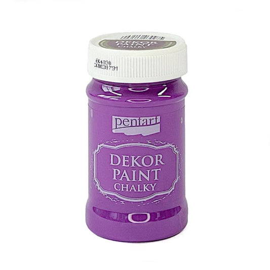 Pentart Dekor Paint Chalky matt 100ml - bischoflila - Bastelschachtel - Pentart Dekor Paint Chalky matt 100ml - bischoflila