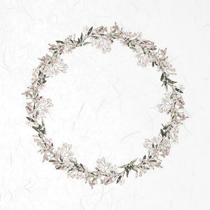 Reispapier Set 15x15cm - White flowers - Bastelschachtel - Reispapier Set 15x15cm - White flowers