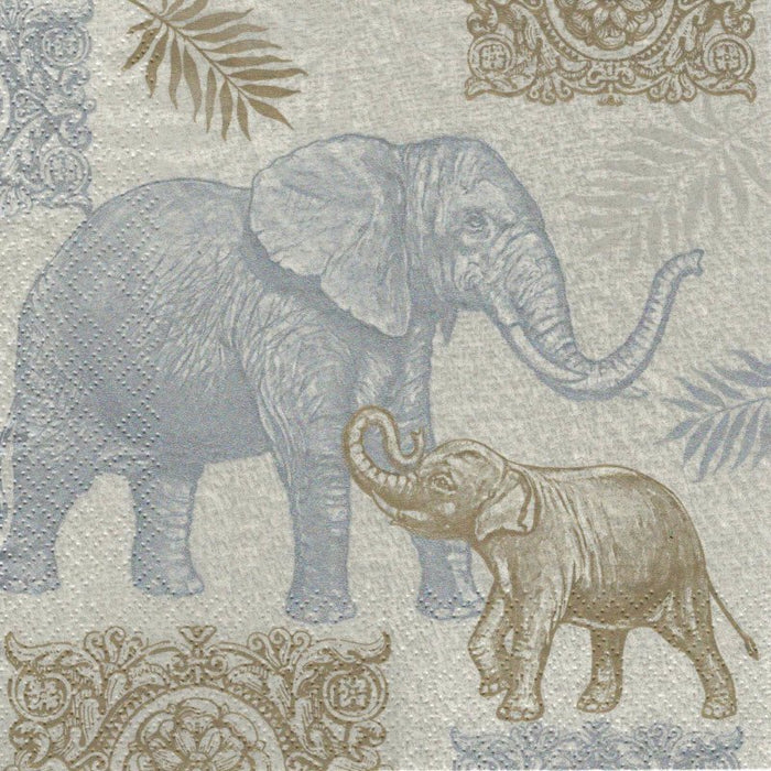 Serviette - Indian style elephants