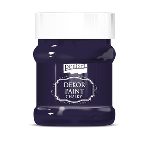 Pentart Dekor Paint Chalky matt 230ml - aubergine - Bastelschachtel - Pentart Dekor Paint Chalky matt 230ml - aubergine