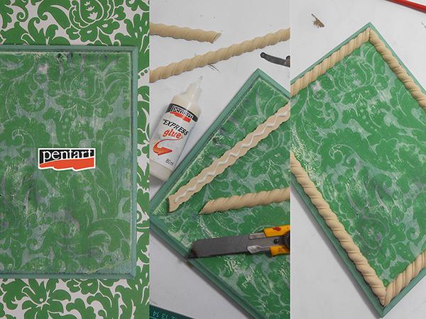 Holz Streifen - Flowers 2,0x100cm - Bastelschachtel - Holz Streifen - Flowers 2,0x100cm