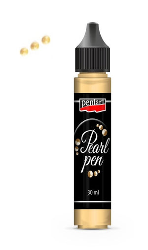 Pentart Perlenstift 30ml - vanille - Bastelschachtel - Pentart Perlenstift 30ml - vanille
