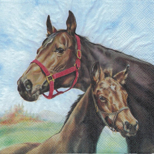 Serviette - Horse love - Bastelschachtel - Serviette - Horse love