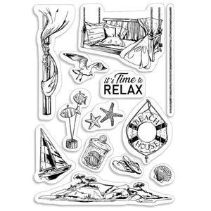 Silikonstempel - 10,5x15cm - It`s time to relax - Bastelschachtel - Silikonstempel - 10,5x15cm - It`s time to relax