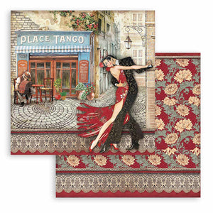Scrapbook Papier 30,5x30,5cm - Desire place du tango - Bastelschachtel - Scrapbook Papier 30,5x30,5cm - Desire place du tango
