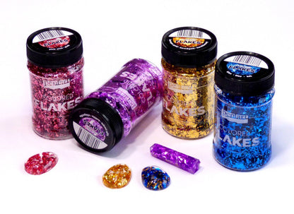 Pentart Colored Flakes dunkel lila 1g - Bastelschachtel - Pentart Colored Flakes dunkel lila 1g