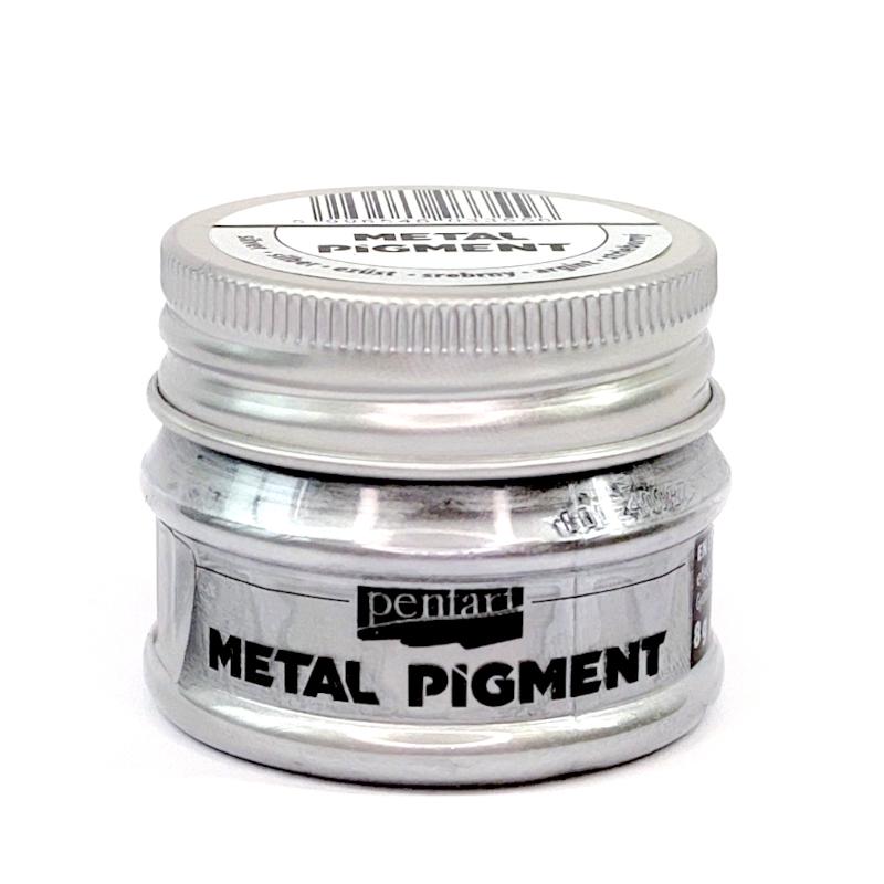 Pentart Metall Pigment 8g - silber - Bastelschachtel - Pentart Metall Pigment 8g - silber