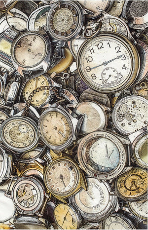 Reispapier A4 - Old watches - Bastelschachtel - Reispapier A4 - Old watches