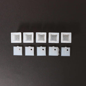 Silikonform für Resin - Spielwürfel, 5 Stück - Bastelschachtel - Silikonform für Resin - Spielwürfel, 5 Stück
