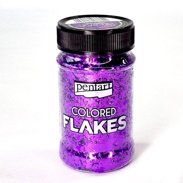 Pentart Colored Flakes dunkel lila 1g