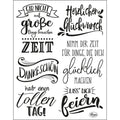 Silikonstempel - 14x18cm - Lettering deutsch - Bastelschachtel - Silikonstempel - 14x18cm - Lettering deutsch