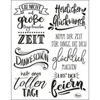 Silikonstempel - 14x18cm - Lettering deutsch - Bastelschachtel - Silikonstempel - 14x18cm - Lettering deutsch