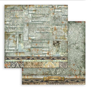 Scrapbook Papier 30,5x30,5cm - Sir Vagabond aviator metal plates - Bastelschachtel - Scrapbook Papier 30,5x30,5cm - Sir Vagabond aviator metal plates