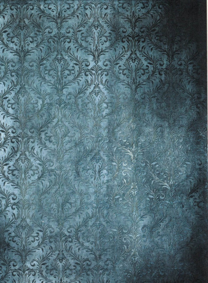 Reispapier A4 - Antique draperie, dark blue