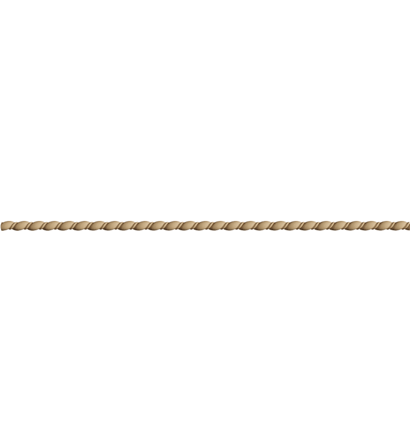 Holz Streifen - Gedrehter Seil klein 1,1x100cm - Bastelschachtel - Holz Streifen - Gedrehter Seil klein 1,1x100cm