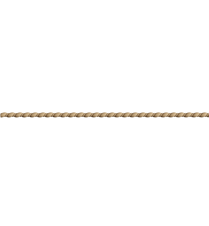Holz Streifen - Gedrehtes Seil klein 1,1x100cm