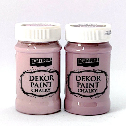 Pentart Dekor Paint Chalky Set 2x100ml - Set 5. - Bastelschachtel - Pentart Dekor Paint Chalky Set 2x100ml - Set 5.