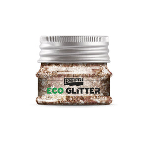 Pentart Eco Glitter 15g - rosegold, grob - Bastelschachtel - Pentart Eco Glitter 15g - rosegold, grob