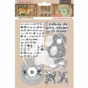 Gummistempel 14x18cm - Amazonia snake - Bastelschachtel - Gummistempel 14x18cm - Amazonia snake