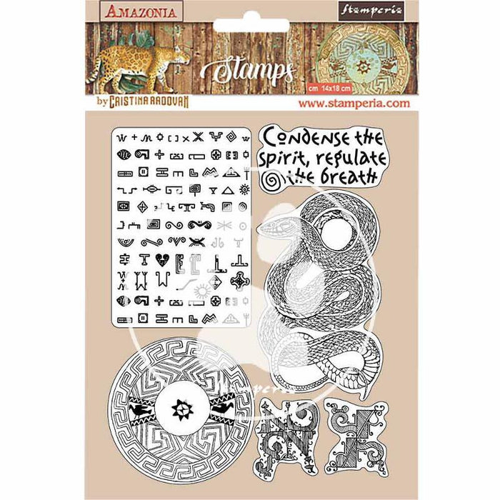 Gummistempel 14x18cm - Amazonia snake
