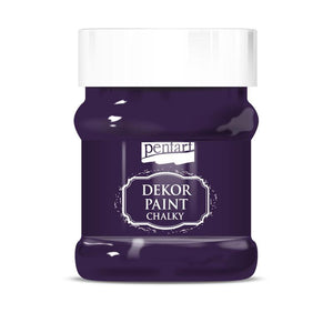 Pentart Dekor Paint Chalky matt 230ml - bischoflila - Bastelschachtel - Pentart Dekor Paint Chalky matt 230ml - bischoflila