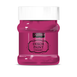 Pentart Dekor Paint Chalky matt 230ml - pink - Bastelschachtel - Pentart Dekor Paint Chalky matt 230ml - pink