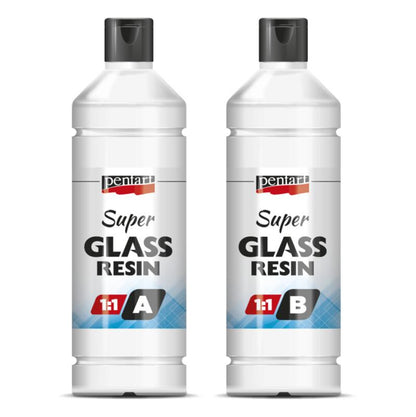 Pentart Super Glasharz 2x250ml - Bastelschachtel - Pentart Super Glasharz 2x250ml