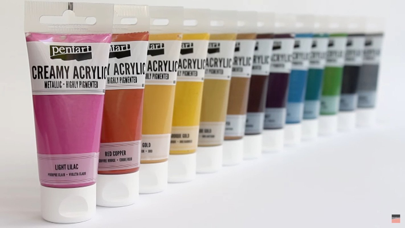 Pentart Creamy Acrylic 60ml - magenta - Bastelschachtel - Pentart Creamy Acrylic 60ml - magenta