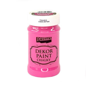 Pentart Dekor Paint Chalky matt 100ml - pink - Bastelschachtel - Pentart Dekor Paint Chalky matt 100ml - pink