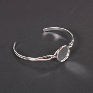 Metall Armband biegbar rund - 17mm - Bastelschachtel - Metall Armband biegbar rund - 17mm