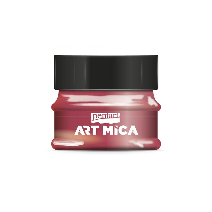 Pentart Art Mica Effekt-Glitterpulver - super rot
