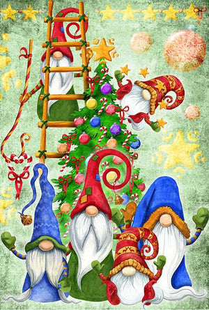 Reispapier A4 - Christmas gnomes - Bastelschachtel - Reispapier A4 - Christmas gnomes
