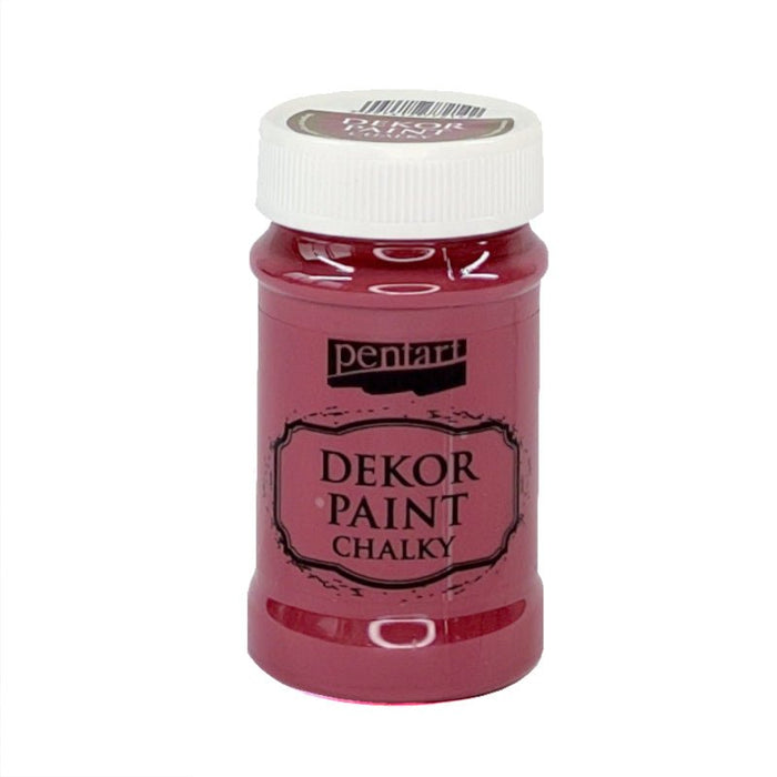 Pentart Dekor Paint Chalky matt 100ml - burgunder rot