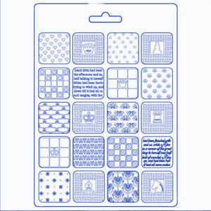 Prägeform - Alice patchwork - Bastelschachtel - Prägeform - Alice patchwork