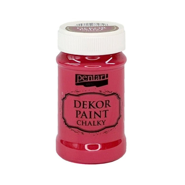 Pentart Dekor Paint Chalky matt 100ml - kardinalrot