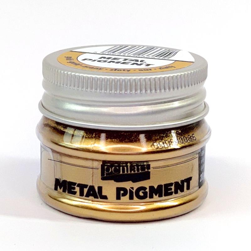 Pentart Metall Pigment 20g - gold - Bastelschachtel - Pentart Metall Pigment 20g - gold