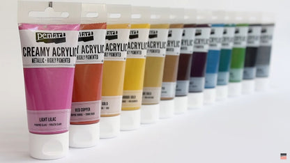 Pentart Creamy Acrylic 60ml - antikkupfer - Bastelschachtel - Pentart Creamy Acrylic 60ml - antikkupfer