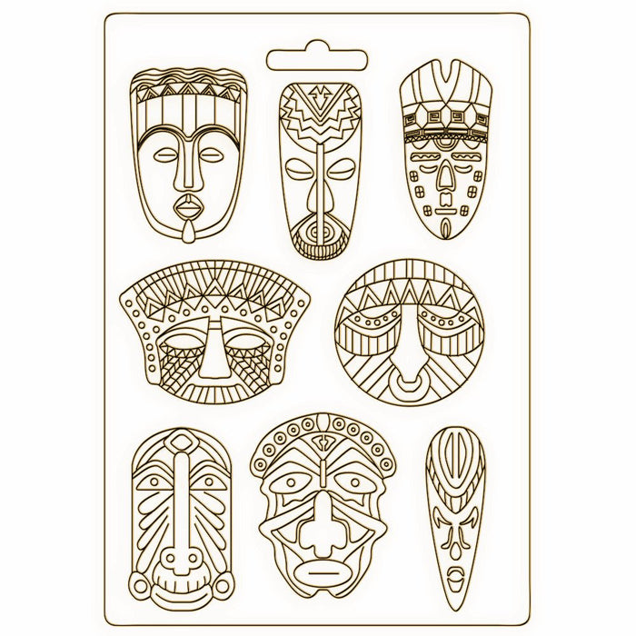 Gießform - Savana tribal masks