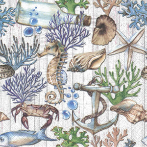 Serviette - Underwater treasures - Bastelschachtel - Serviette - Underwater treasures