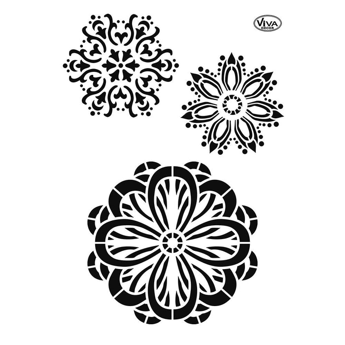 Schablone A4 - Mandalas