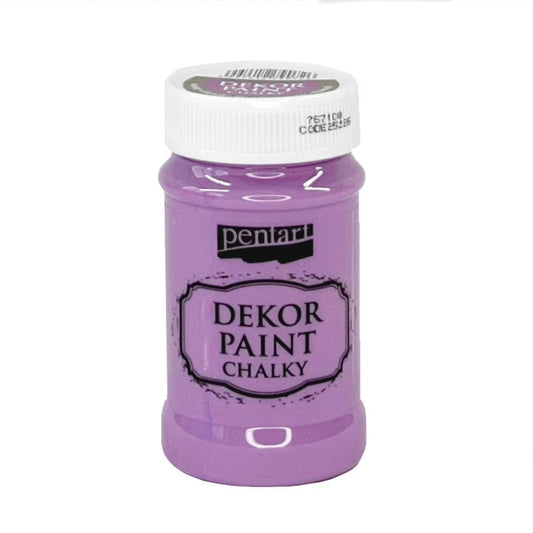 Pentart Dekor Paint Chalky matt 100ml - lila - Bastelschachtel - Pentart Dekor Paint Chalky matt 100ml - lila