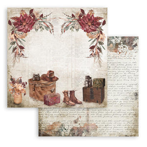 Scrapbook Papier 30,5x30,5cm - Our way travel accessories - Bastelschachtel - Scrapbook Papier 30,5x30,5cm - Our way travel accessories